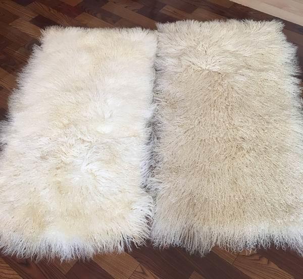 China Factory Cheap Wholesale Extra Long Sheepskin Tibetan Lamb fur Pelt rug for Home