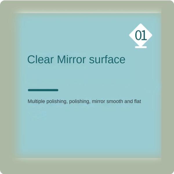 Домашнее убранство Клейкое волнообразное полное длину безрамочное стеклянное зеркало для гостиной 80 см Круглое