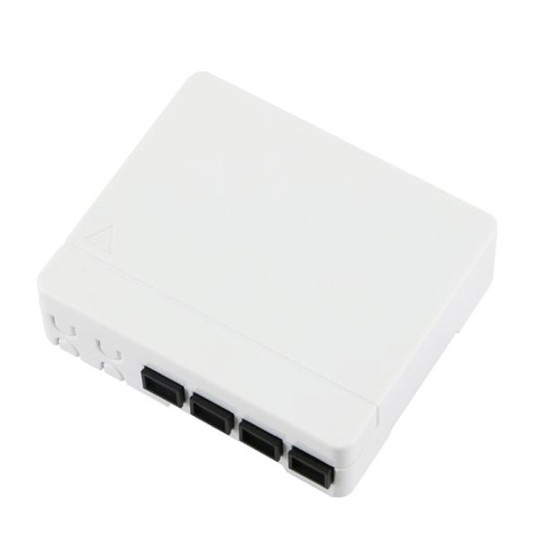 4 o SC portuário LC FTTH Mini Fiber Optic Termination Box enfrenta a placa