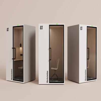 Modern Soundproof Office Pod Noise Reduction Customizable Meeting Work Single Booth