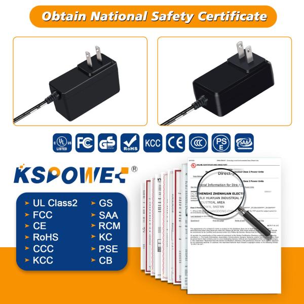 UL Certified Wall Power Adapter 5v 2a 10w 12w 24w Intelligent Door Lock Transformer LED 12v 2a