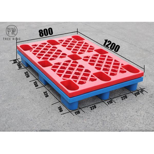 Rejilla plástica de las plataformas del HDPE europeo, carga plástica del estante 1000kg de la plataforma de 800 x de 1200m m