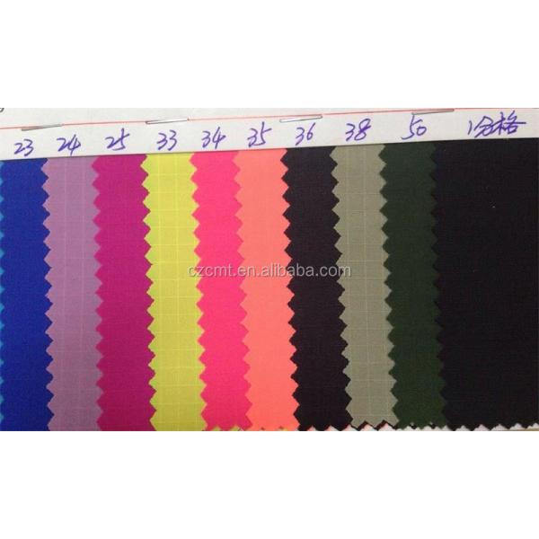 Flexible and Durable PU Coated 210D Ripstop Nylon Fabric for Shoes