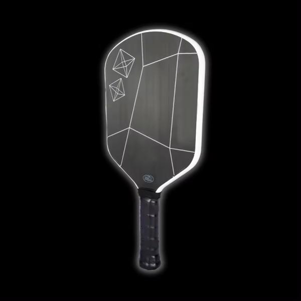 Raw Carbon Fiber Professional Pickleball Paddle Rough Surface With PP Honeycomb Core