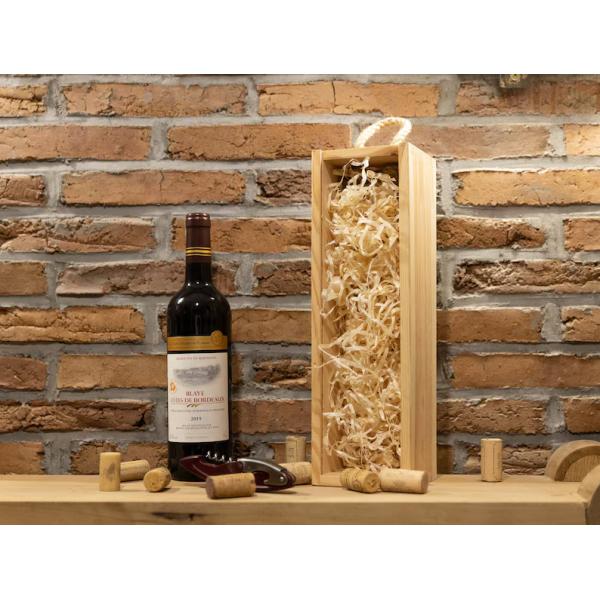 Rectangle Wooden Wine Box with Burned Printing Personalized Anniversary Wedding