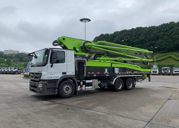 Safety Frame 52m Concrete Boom Pump Truck Euro 6 Emission 3 Axis