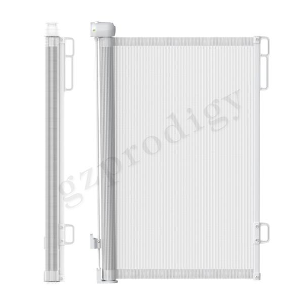 Rolling Extendable 55-71 Retractable Baby Gate Multi Scene Kids Stair Fence