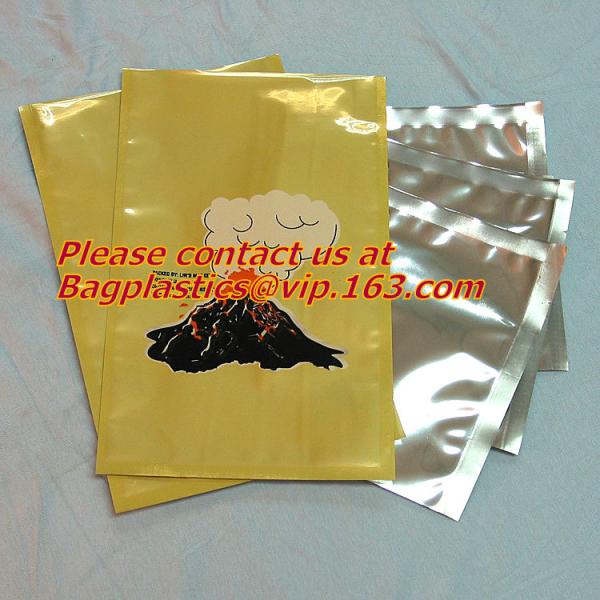 Custom Smell Proof Ziplock Aluminium Foil Bag, zipper Aluminum Foil Bag, Silver Zip Lock Aluminium pouch