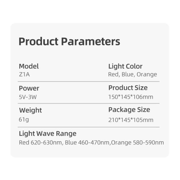 Whitening Skin Phototherapy 580nm 61g 32Pcs LED Light Therapy Mask