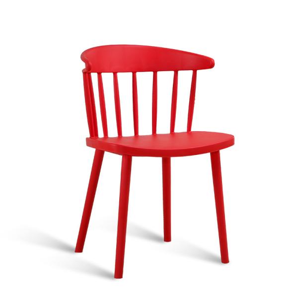 colorful pp plastic chairs dining modern windsor chair
