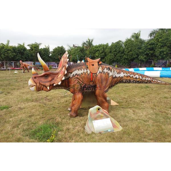 Triceratops Animatronic Dinosaur Ride Soft Skin Silicon Rubber