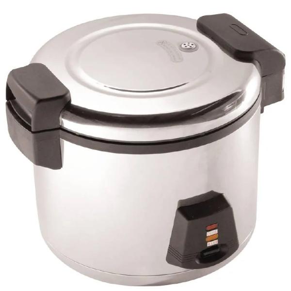 Cozinha de arroz de ferro 220V com painel de controle mecânico 25L Capacidade Cozinhar o arroz a 0-100 ° C