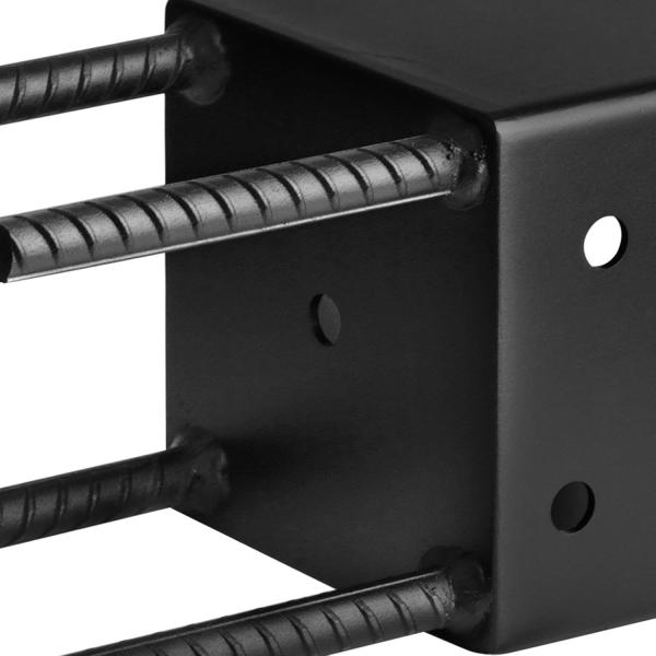 Soporte de base de poste de metal, anclajes de poste, púa de tierra