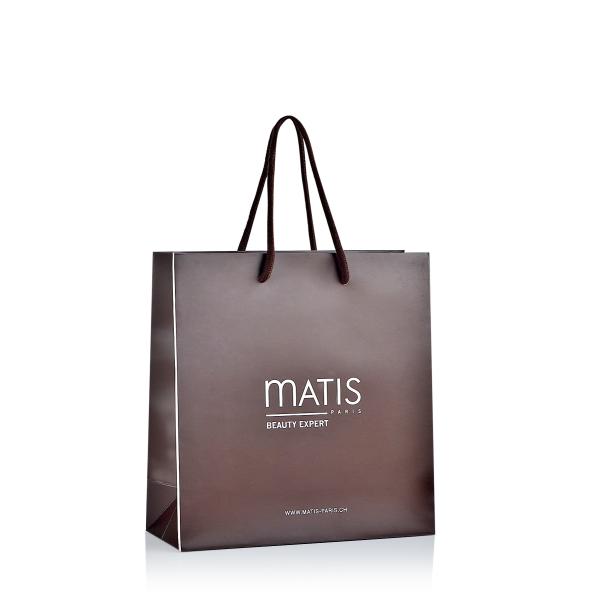 embossing Cosmetic Packaging Bag , UV coating Shopping Bag Printing for Beauty