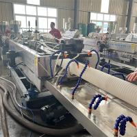 Máquina de fabricação de tubos corrugados de parede dupla para tubos Od 110mm / velocidade do tubo 5-6m/min