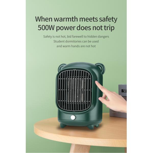 PTC Ceramic Element Infrared Heater for 's Small Smart Homes Portable and Powerful