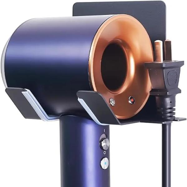Upgrade Stainless Blow Dryer Holder Fabric Type Hair Dryer Hook Wall Mounted Organizer