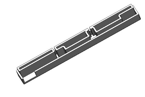 Aluminum Alloy Surface Mounted LED Profile For Double Layers Curtain Lighting 150*100mm
