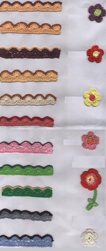 exquisite elastic stretch Crochet Lace trim handmade 7cm Cotton Lace