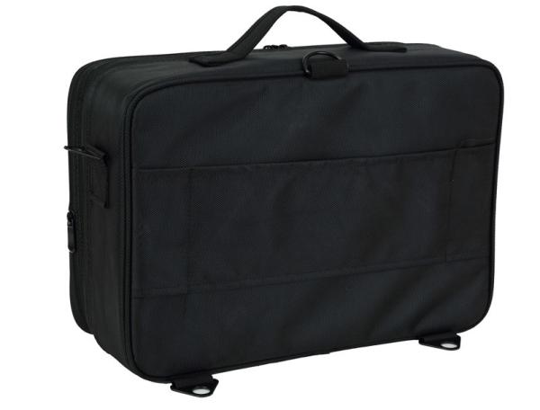 Oxford Beauty Bag With Double Zipper Fabric Makeup Train Case For Artist Rose Cosmetic Bag 3 Layer Organizer