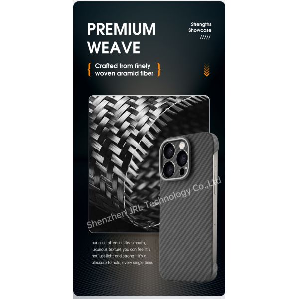 Customized Cutouts Magnetic Design Aramid Fiber Phone Case For iPhone 17 Pro Max