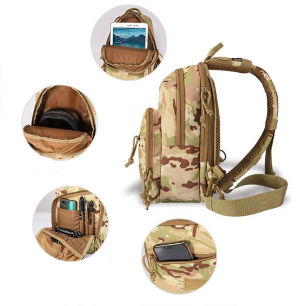 Customized Men'S Waterproof Waist Bag Gun Compartment Tactical Pack