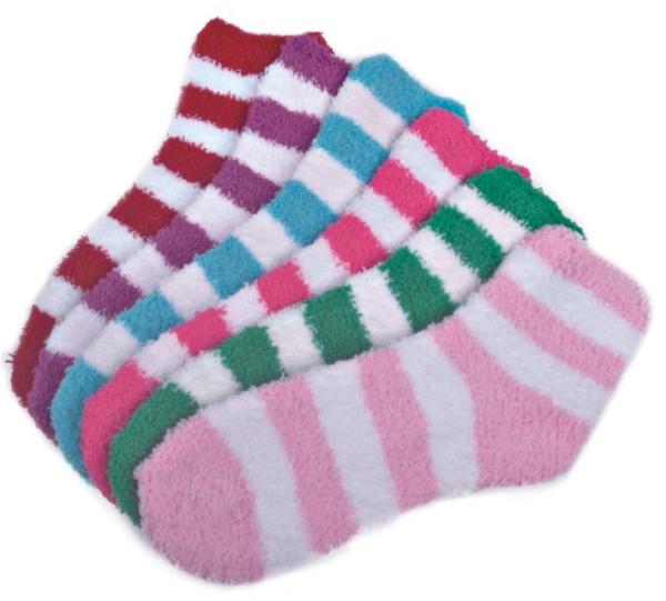 Strip pattern Aloe Infused SPA Socks double layer warm soft therapy