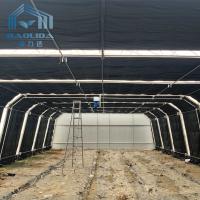 PE Film Poly Cover Single Span Light Deprivation Greenhouse Aluminum Zinc Plating