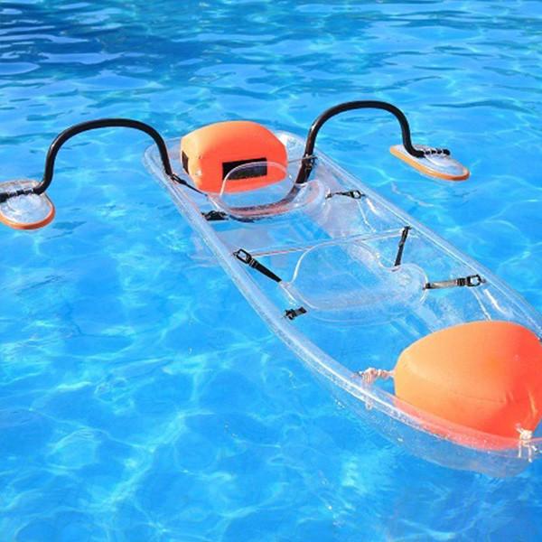Polycarbonate Canoe Kayak Fishing , Lake / River Fishing Boats Easy Carrying