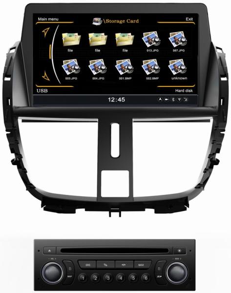 Ouchuangbo S100 Platform Car DVD radio For Peugeot 207 With Audio Sat Nav Headunit Multimedia System