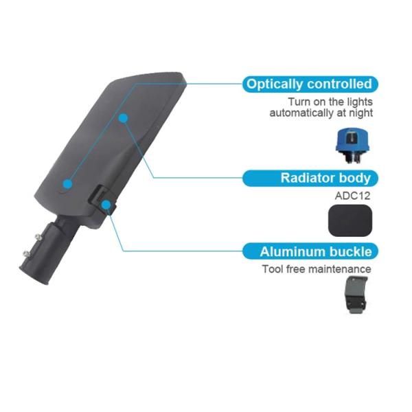 Уличный свет СИД снабжения жилищем IP66 IK08 лампы дороги рамки стеклянной версии алюминиевый