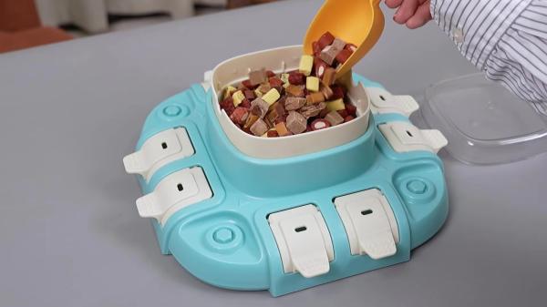 Multi Functional Dog Puzzle Bowl Customized Maze Dog Bowl Sustainable