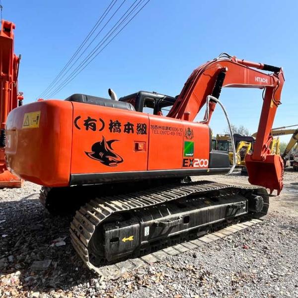 Middle Original Excavator Used HItachi EX200-5 Crawl Digger 0.8m3 Bucket Capacity