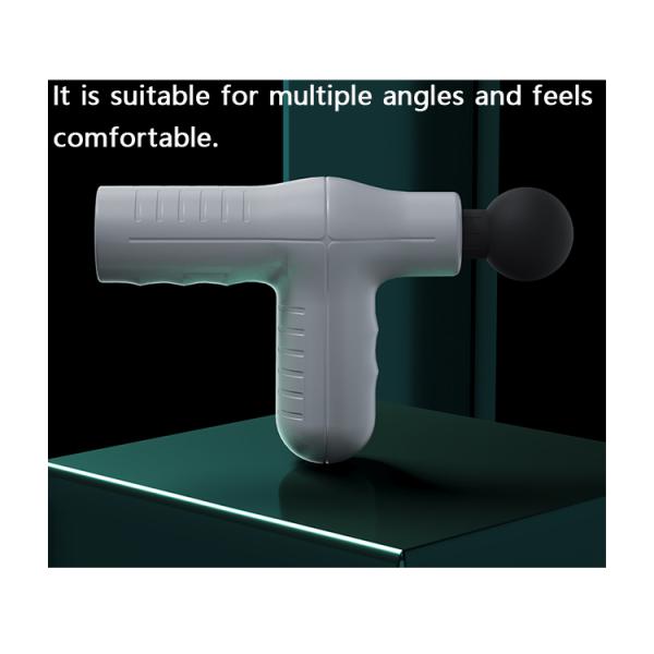 Мини-массажный пистолет для городского фитнеса с двойной ручкой Ударный массажный пистолет для глубоких тканей