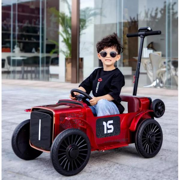 Material de plástico PP 12V coche de juguete eléctrico con control parental y remolque