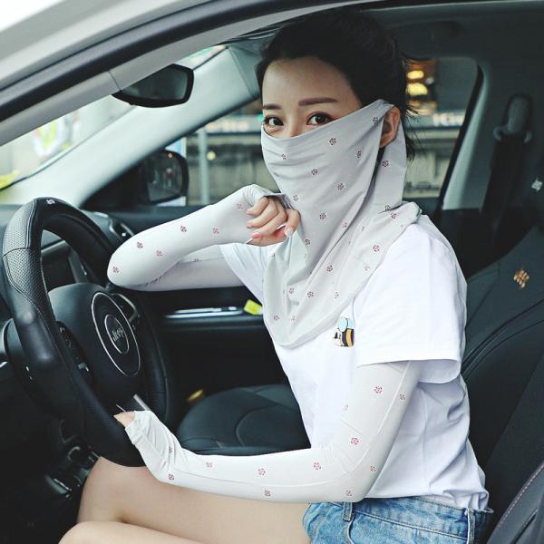 Women's Neck Protection Cloth Face Mask Reuseable For Riding / Decorating