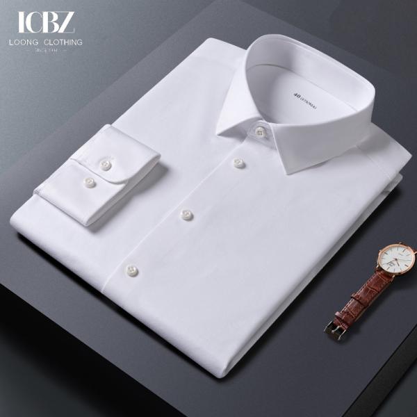 LCBZ オーダーメイド 男性用 オフィス 着物 シャツ 全袖 織り 柔軟 弾性