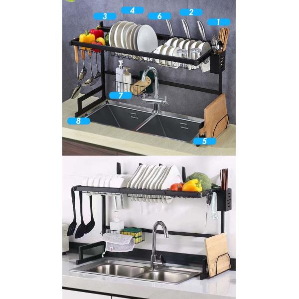 Rectangle ODM Over The Sink Drying Rack 85cm Width 52cm Height