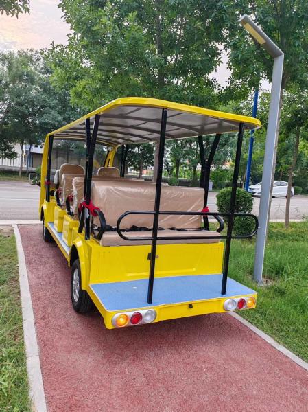 14 Seats Tourist Shuttle Car 4-Wheeled Electric Shuttle City Sightseeing Bus Off Road Tour