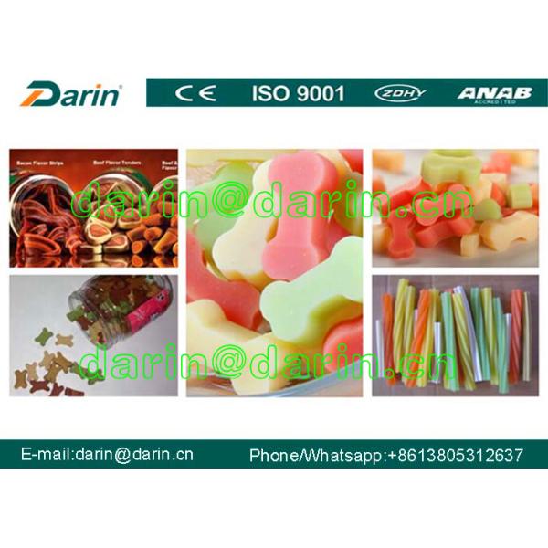 O petisco/animal de estimação da mastigação da máquina/cão da extrusora do alimento para cães dos alimentos para animais de estimação trata máquinas do alimento