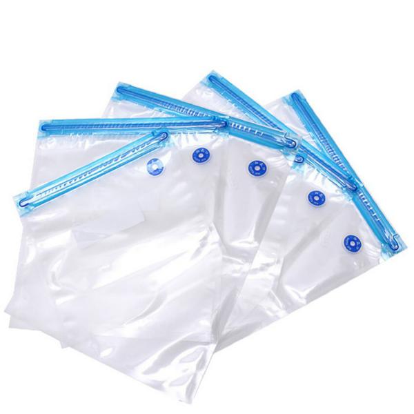 100% Leak Proof 0.26mm Vacuum Seal Storage Bags Double Layer Zippers