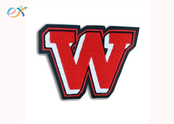 Customized Embroidery Letters Numbers Logo Embroidered Chenille Patches for Clothes