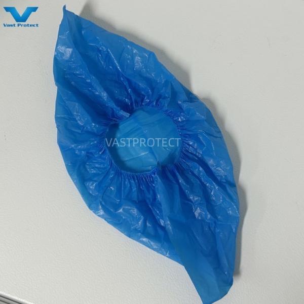 Cobertura de sapato impermeável descartável CPE para sala de limpeza
