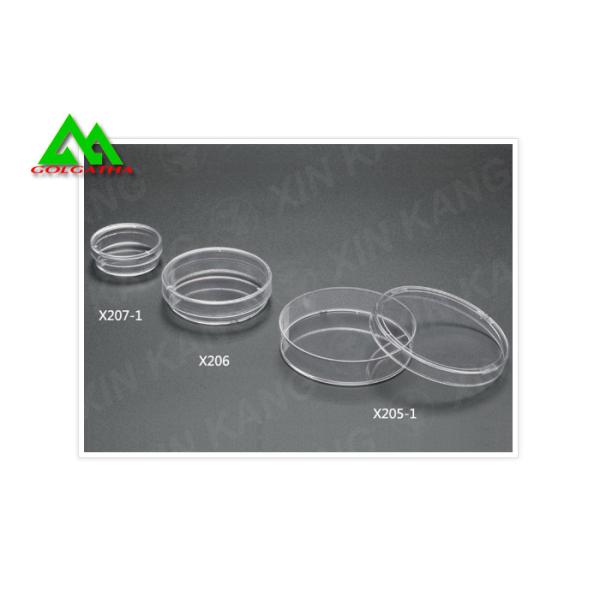 Sterile Square / Round Disposable Petri Dish With Lid Plastic Medical Grade