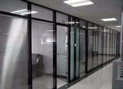 Fire Retardant Aluminum Frame Sliding Glass Doors Heat Insulation Easy Movement