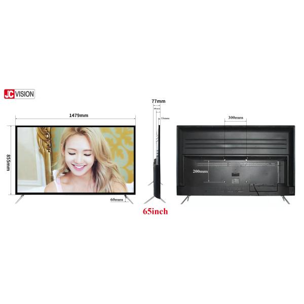 JCVISION 65-дюймовый смарт-телевизор с внутренними цифровыми вывесками с многоязычным OSD