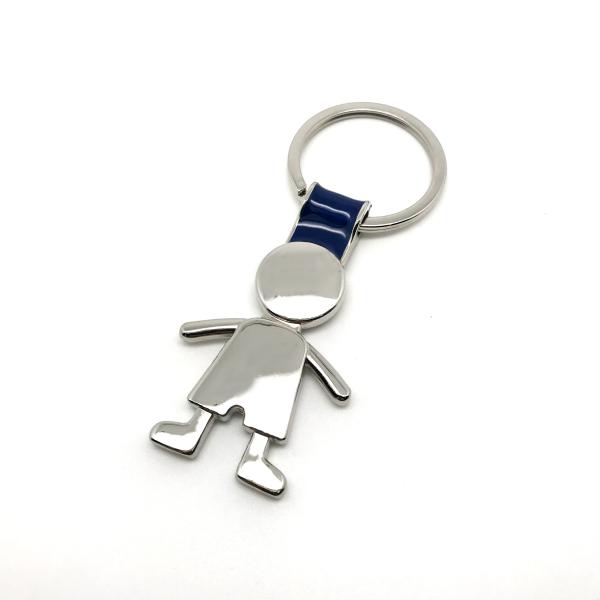 Хранитель ключевой цепи из металлического сплава цинка в серебре для ваших бизнес-потреблений