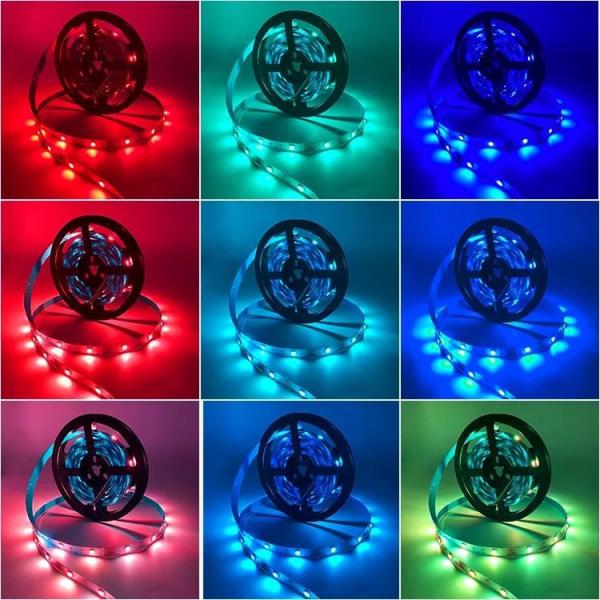 Smart Wifi 5050 SMD LED 12V 24V 5M IC2811 Flexible Outdoor 2835 RGBIC RGB