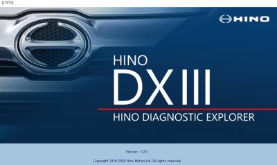 2025.01 HINO Diagnostic Software Hino Diagnostic Explorer 3 DX3 DXIII