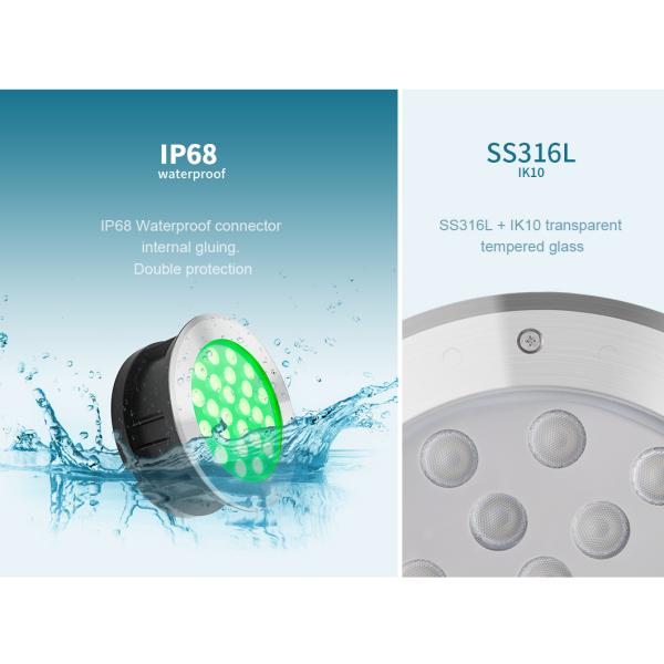 18W RGB DMX512 привело земные света делает IP68 водостойким 900LM для сада
